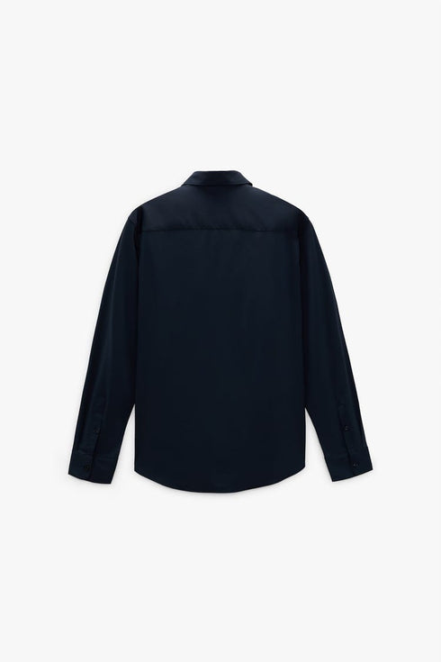 ZARA MENS PREMIUM COTTON SHIRT | NAVY BLUE