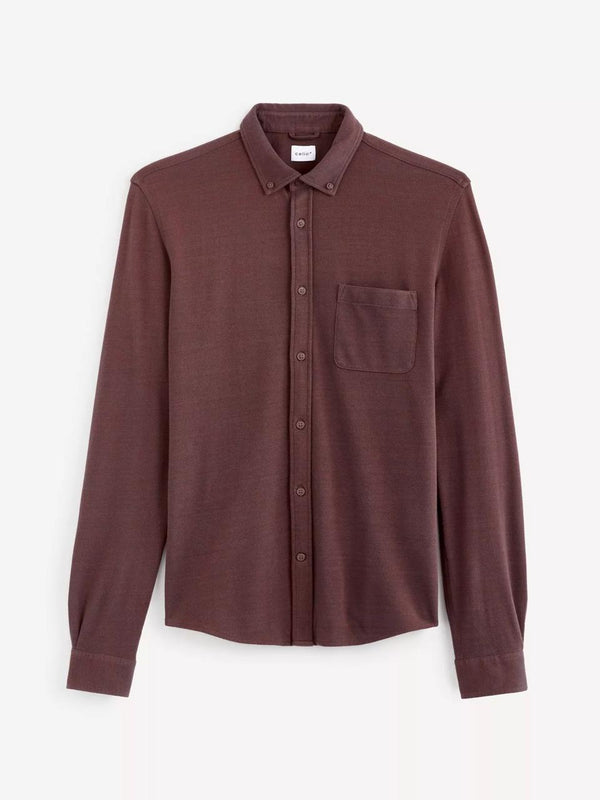 CELIO PERMIUM REGULAR FIT SHIRT | BURGUNDY