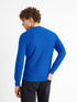 CELIO COTTON-ROUND NECK-SWEATER | BLUE