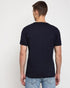 REPLAY.-BRAND PRINT CREW-NECK T-Shirt | D.BLUE
