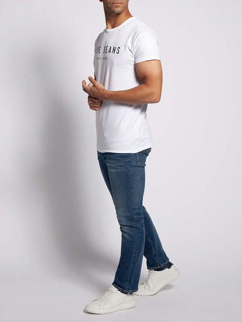 PEPE JEANS 1973 EDITION-PREMIUM SLIM FIT-T-SHIRT | WHITE