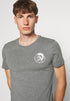 DIESEL CREW NECK FLEXIBLE T-SHIRT | GREY