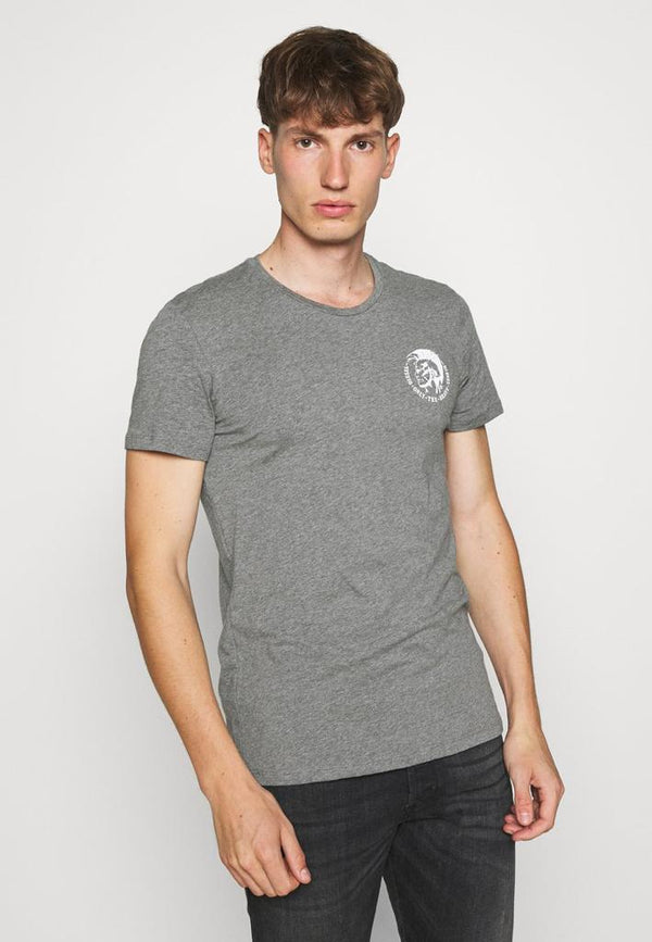 DIESEL CREW NECK FLEXIBLE T-SHIRT | GREY
