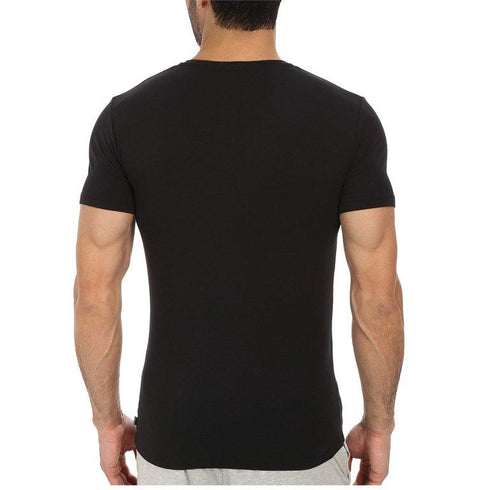 DIESEL CREW NECK FLEXIBLE T-SHIRT | BLACK