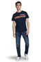 JACK & JONES JORVENTURE-PRINT T-SHIRT | BLUE