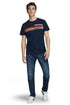 JACK & JONES JORVENTURE-PRINT T-SHIRT | BLUE