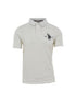 U.S POLO ASSN ANIMATED MESH CUSTOM-FIT POLO | WHITE