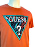 GUESS CLASSIC LOGO-CREW NECK T-SHIRT | ORANGE