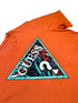 GUESS CLASSIC LOGO-CREW NECK T-SHIRT | ORANGE