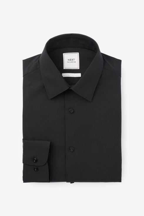 NEXT TAILORING-PREMIUM-SLIM FIT-CASUAL SHIRT | BLACK
