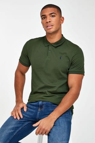NEXT PIQUE POLO SHIRT MEN | DARK GREEN