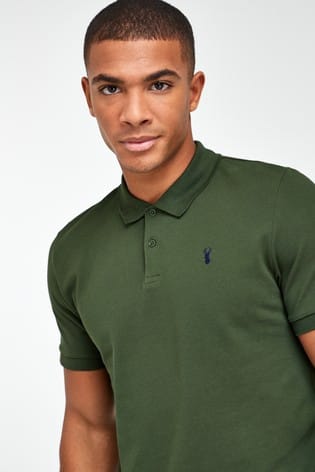NEXT PIQUE POLO SHIRT MEN | DARK GREEN