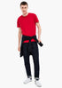 S.OLIVER. BASIC SLIM FIT T-SHIRT | RED