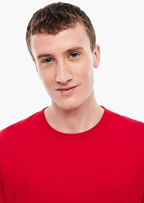S.OLIVER. BASIC SLIM FIT T-SHIRT | RED
