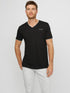 GUESS MENS ARMIN V-NECK TEE SHIRT | BLACK