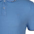 JULES.-PREMIUM-FLEXIBLE-RIBBED-SHORT SLEEVE-POLO SHIRT | SLUB BLUE