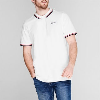 SLAZENGER - MEN'S POLO TIPPED SHIRT | WHITE