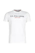 U.S.P.O.L.O A.S.S.N | BASIC INSTITUTIONAL EMBROIDERED T-SHIRT | WHITE ( END )