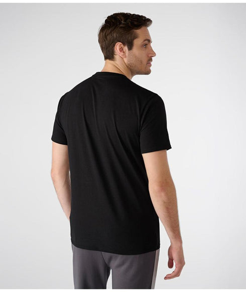 KARL LAGERFELD PARIS-SCRIPT LOGO TEE | BLACK