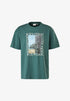 S.OLIVER PREMIUM FRONT PRINT T-SHIRT | HUNTER GREEN