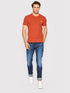 GUESS MEN'S ROT SUPER SLIM FIT T-SHIRT | CORAL ORANGE