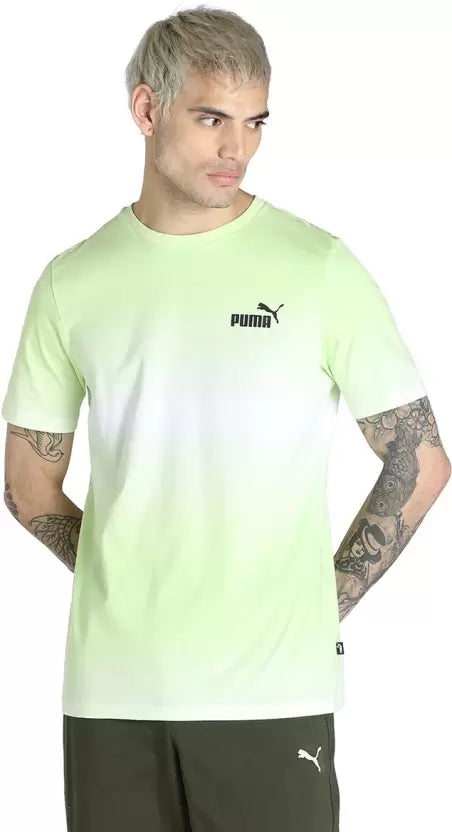 PUMA MEN GRAPHIC PRINT ROUND NECK T-SHIRT | GREEN