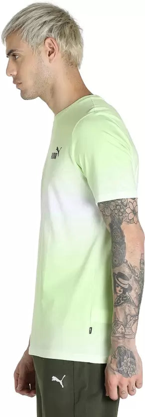 PUMA MEN GRAPHIC PRINT ROUND NECK T-SHIRT | GREEN