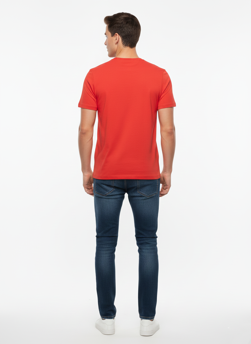 THE NORTH FACE MEN’S CLASSIC LOGO T-SHIRT | RED