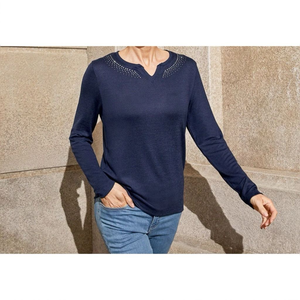 ESMARA WOMEN SHIRT | NAVY BLUE