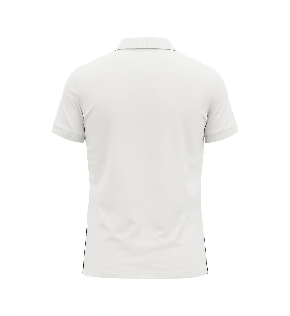 PRADA PIQUE MEN'S POLO EMBROIDERY LOGO | WHITE