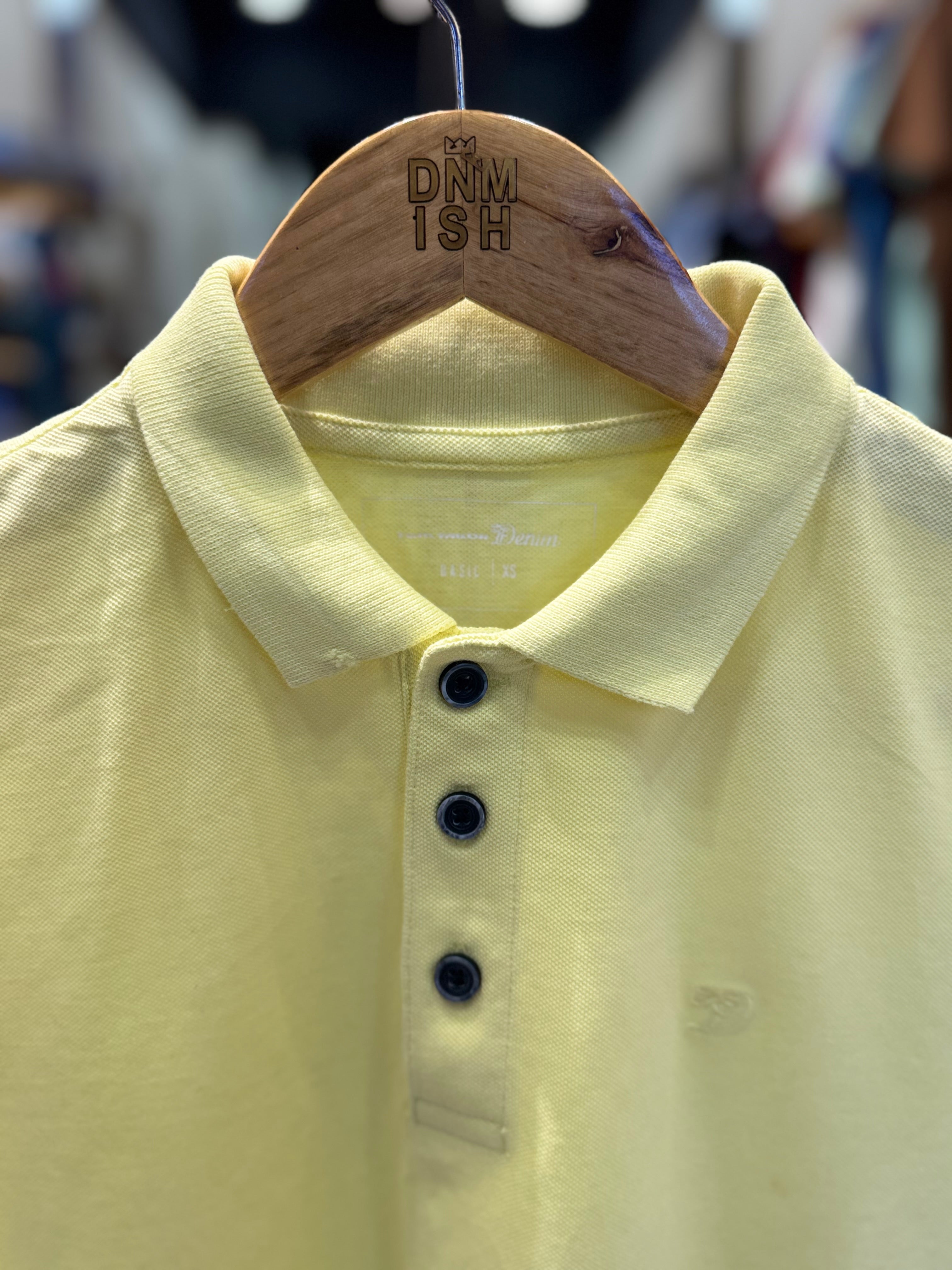 TOM TAILOR PREMIUM POLO SHIRT | YELLOW