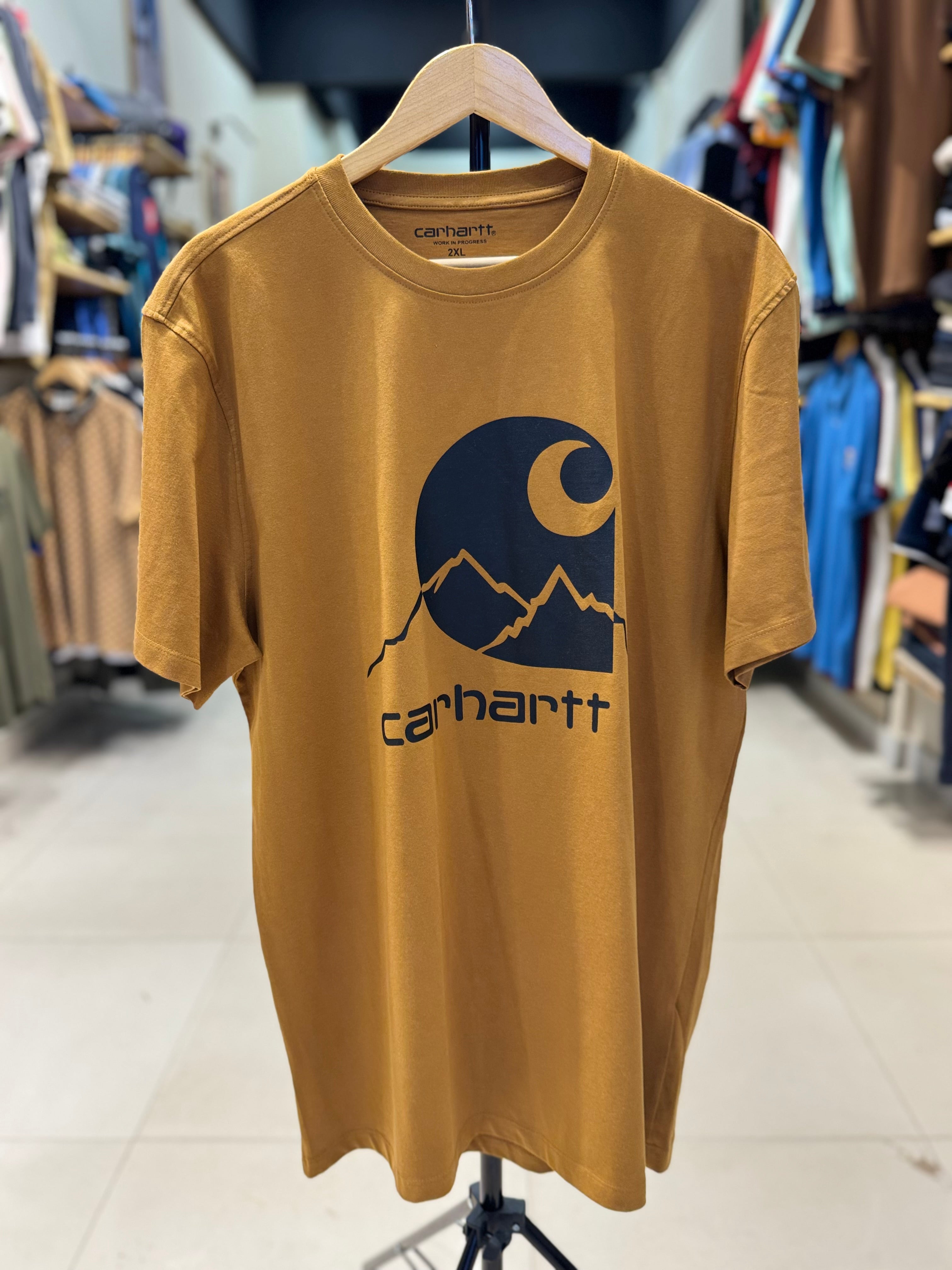 CARHARTT WIP S/S RELAXED FIT SHORT SLEEVE SCRIPT T-SHIRT | LIGHT BROWN