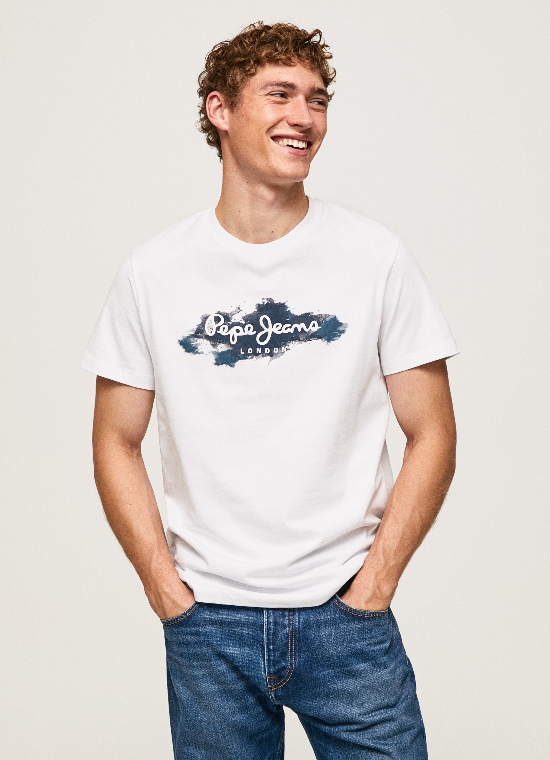 PEPE JEANS LONDON OLDWIVE T-SHIRT | WHITE REGULAR FIT