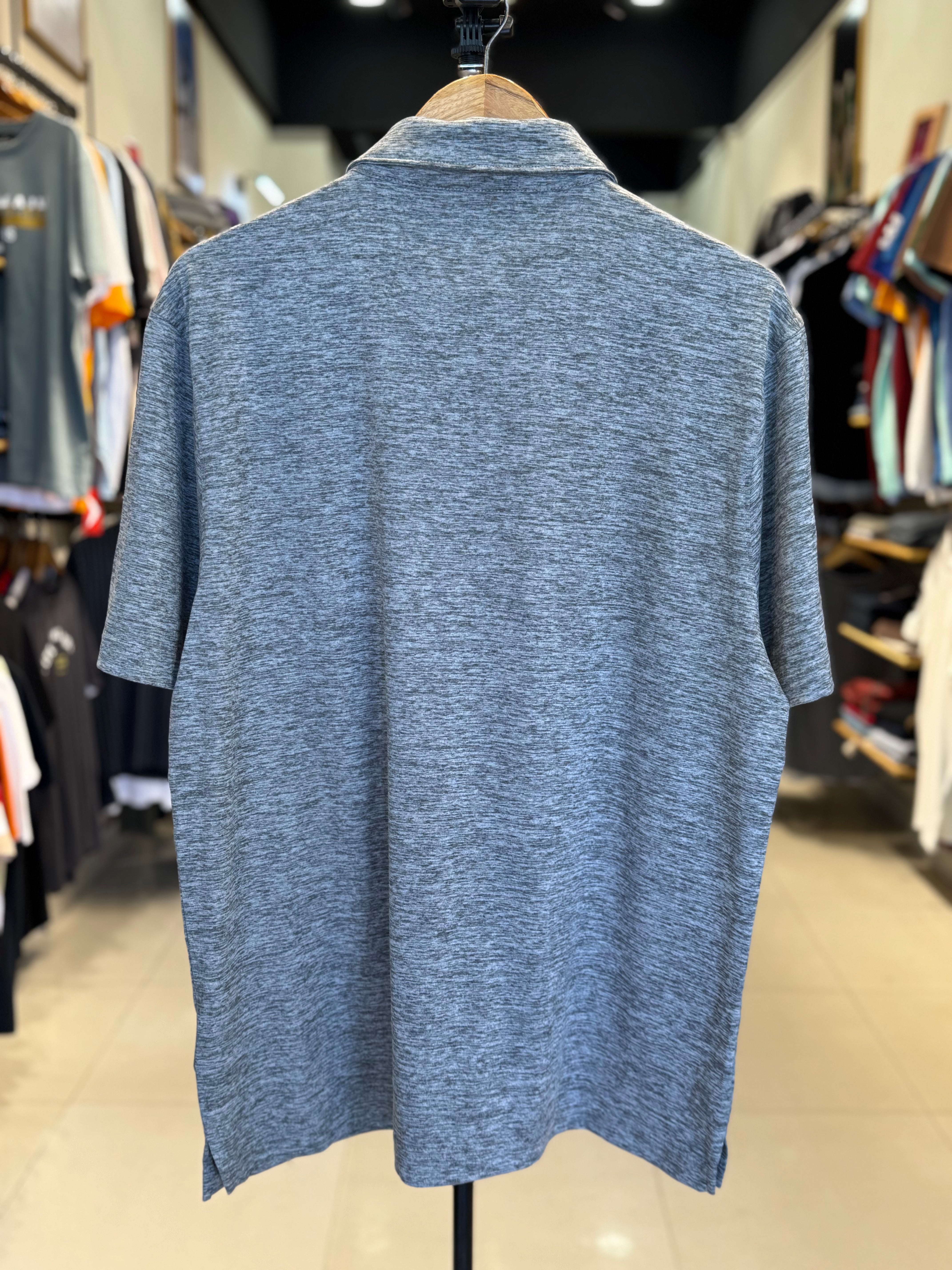 OREGON DUCKS CHEST STRIPE POLO | GREY