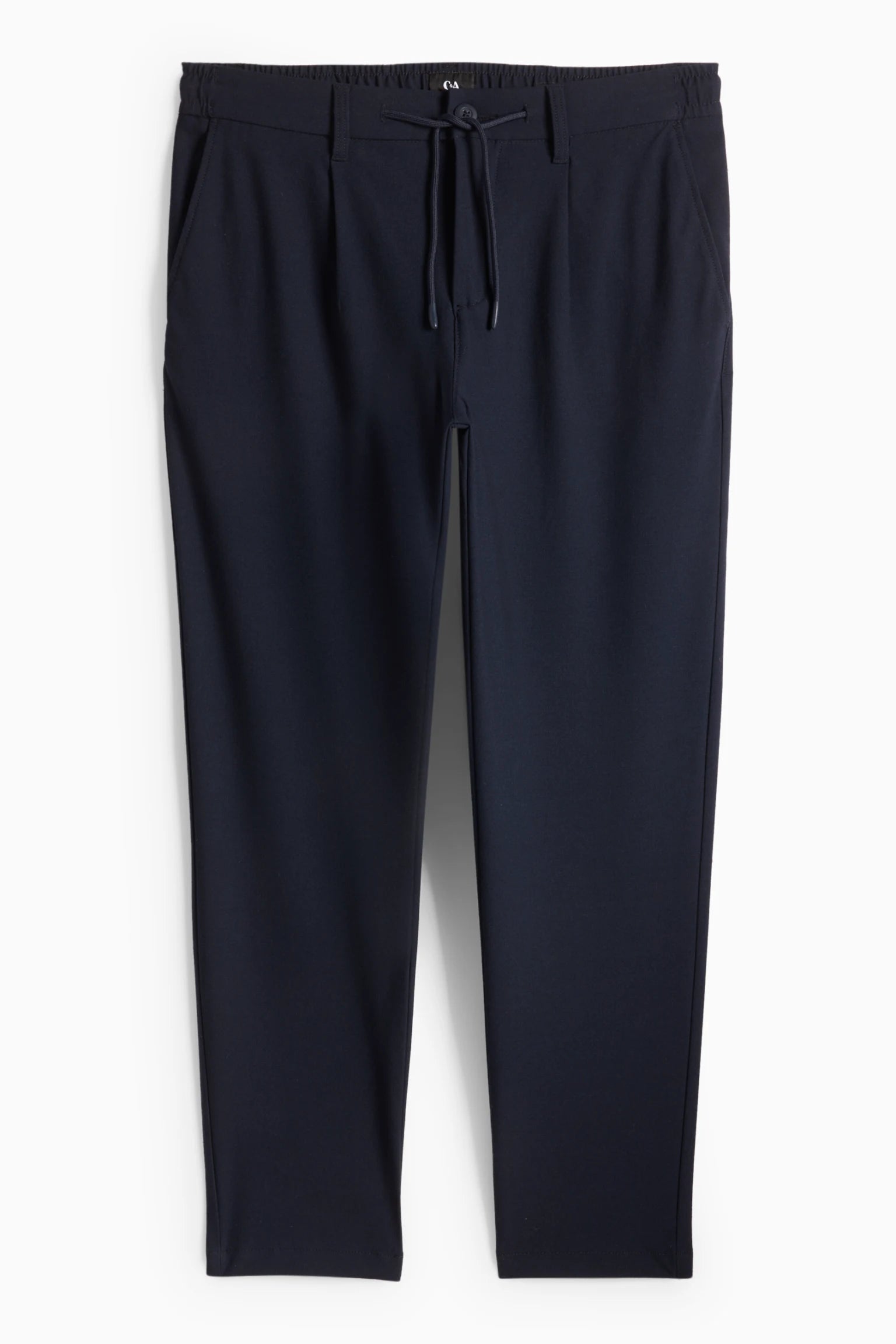 C&A CHINOS TAPERED FIT TEXTURED | NAVY