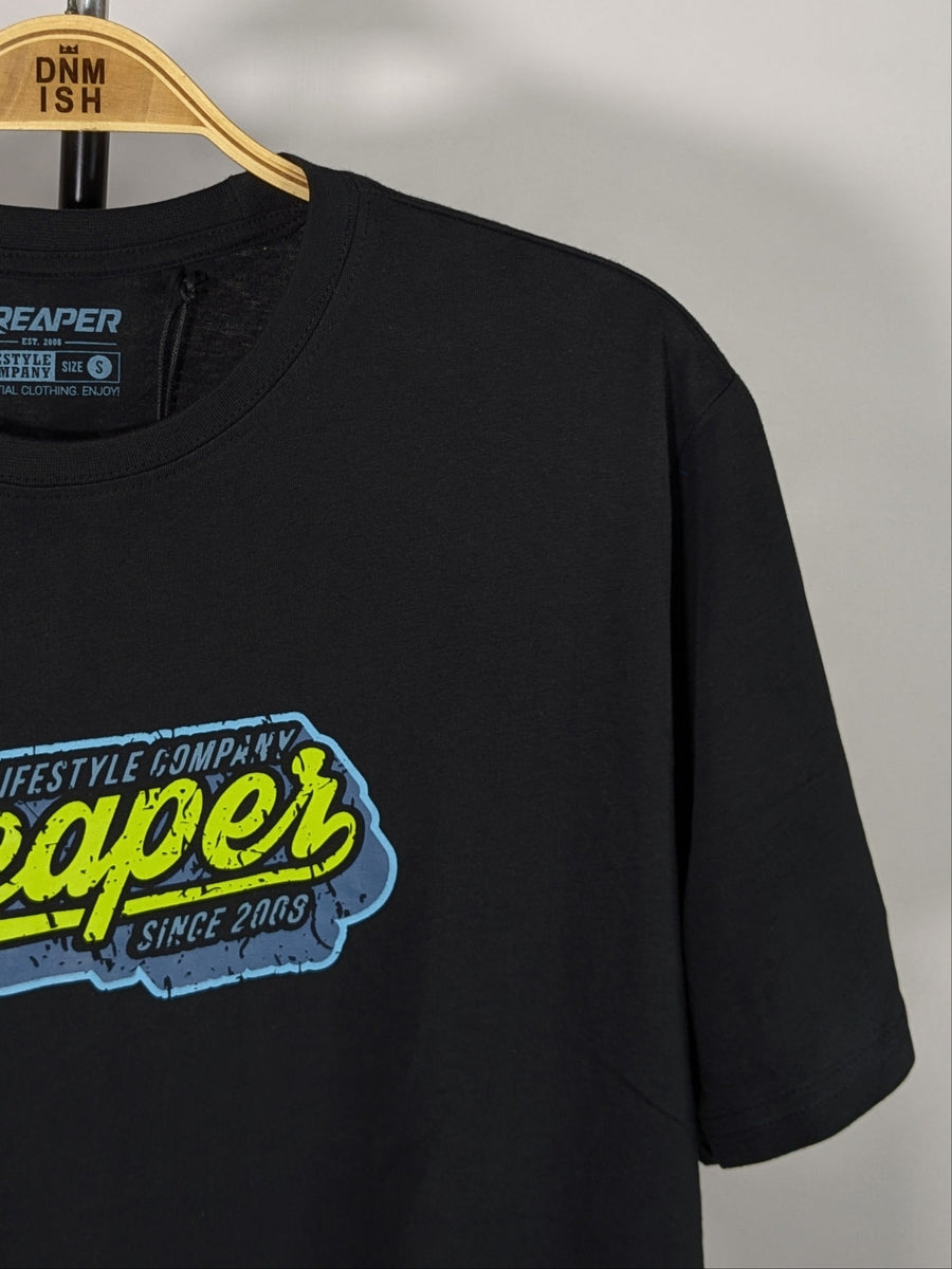REAPER T-SHIRT SIGNATURE REAPER LOGO | BLACK – DENIMISH CLOTHING