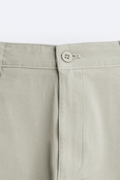 ZARA light sand skinny fit stretch chinos for men