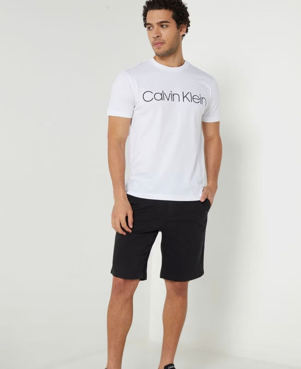 CALVIN KLEIN JEANS SLIM FIT MONO LOGO TEE SHIRT | WHITE – DENIMISH CLOTHING