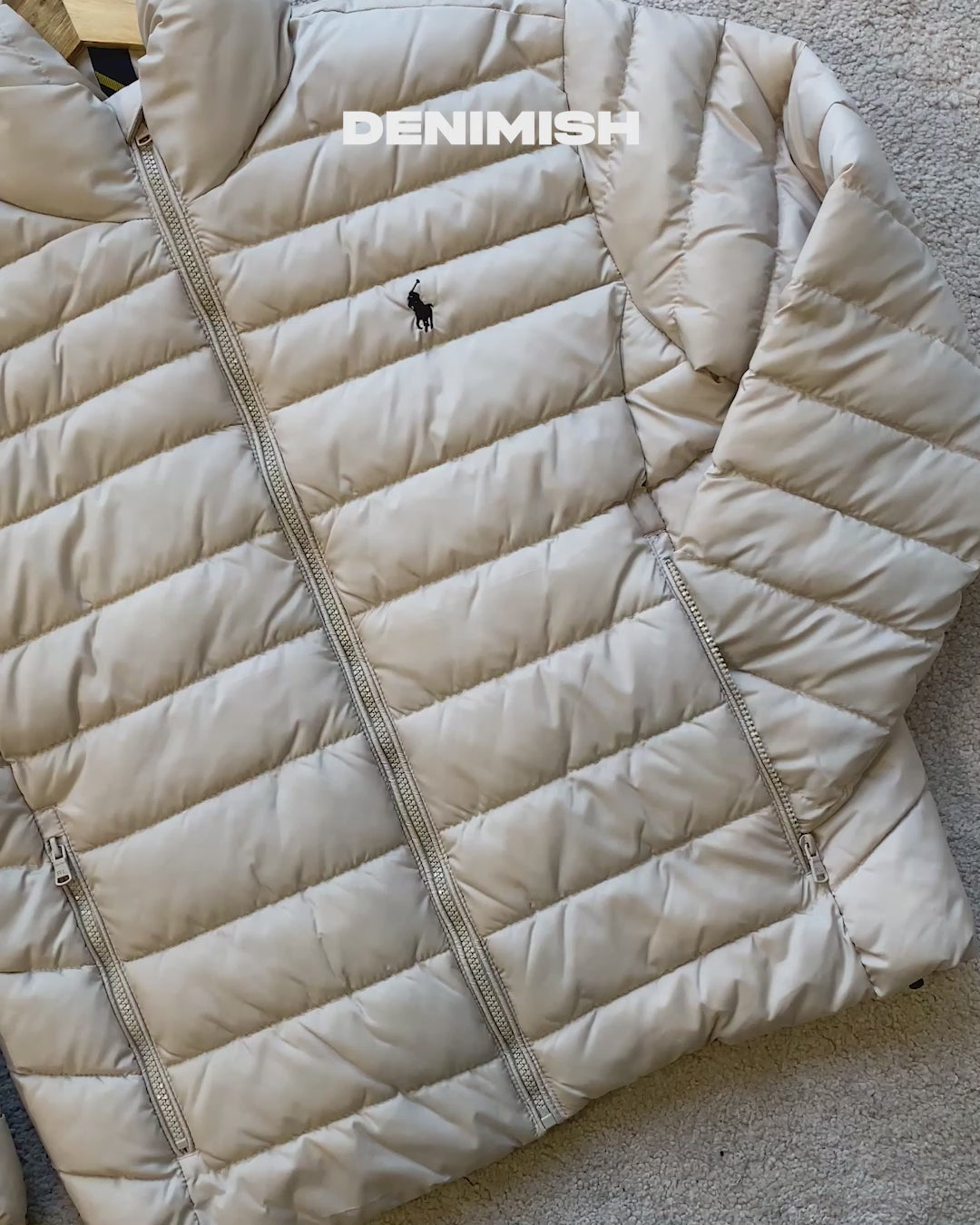 RALPH LAUREN MEN’S PREMIUM DOWN PUFFER JACKET | BEIGE