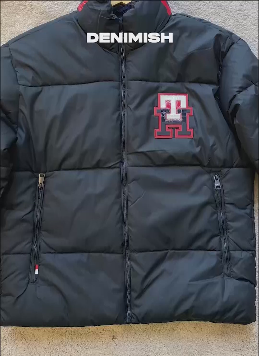 TOMMY HILFIGER MEN’S PREMIUM PUFFER JACKET | BATTLESHIP GREY