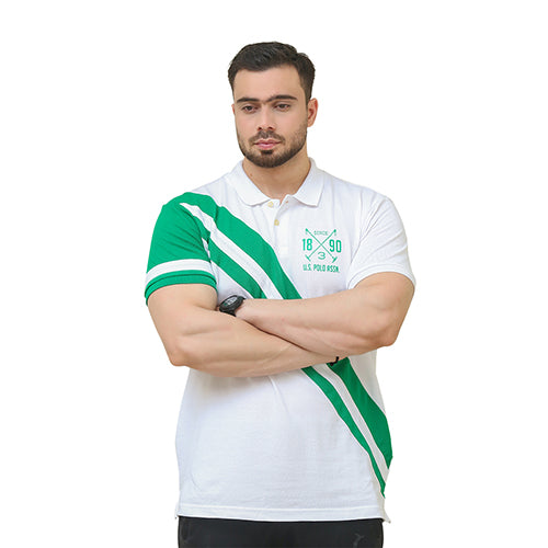 US POLO ASSN GOLF PRO FIT SHORT SLEEVE POLO SHIRT | WHITE