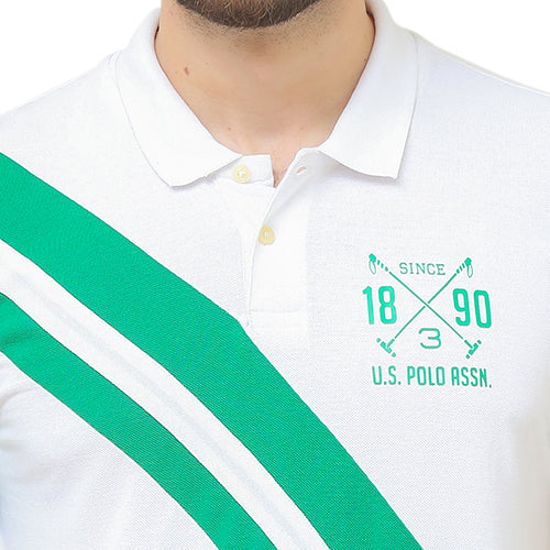 US POLO ASSN GOLF PRO FIT SHORT SLEEVE POLO SHIRT | WHITE