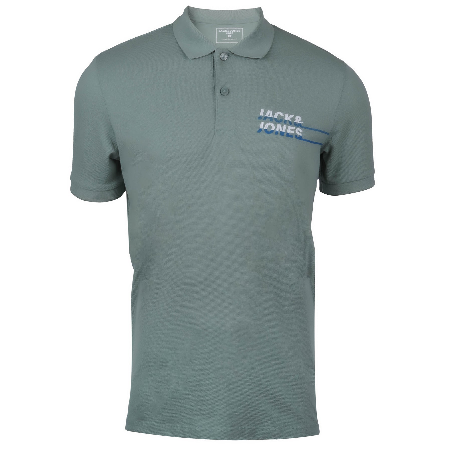 JACK & JONES COTTON SHORT SLEEVE POLO | OLIVE GREEN